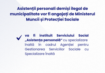 Guvernul a aprobat angajarea asistenților personali din capitală  de către Ministerul Muncii și Protecției Sociale